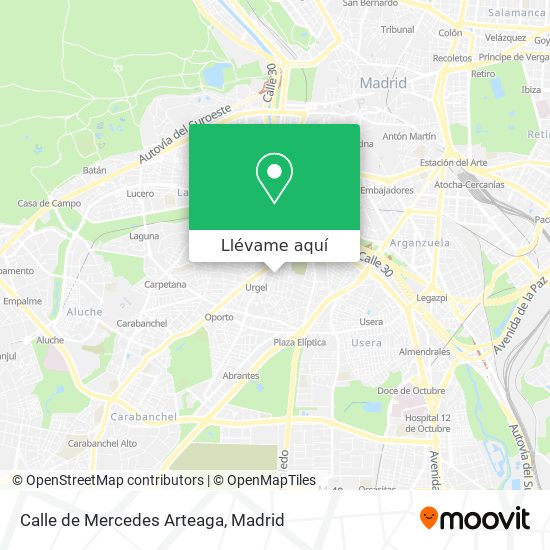 Mapa Calle de Mercedes Arteaga