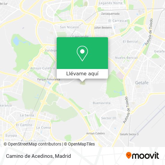 Mapa Camino de Acedinos