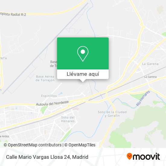 Mapa Calle Mario Vargas Llosa 24