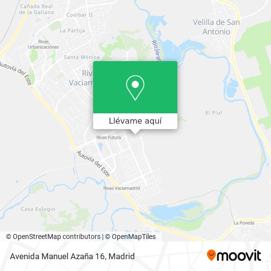 Mapa Avenida Manuel Azaña 16