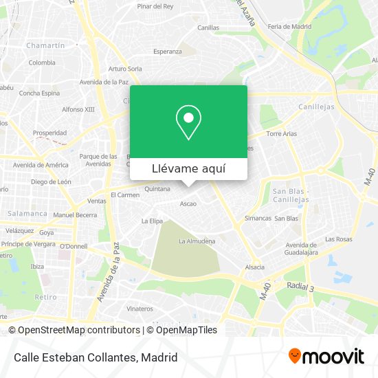Mapa Calle Esteban Collantes
