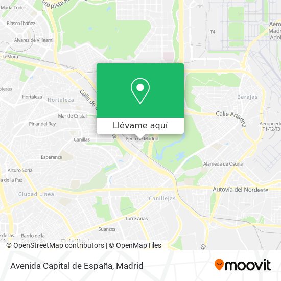 Mapa Avenida Capital de España