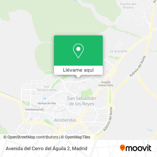 Mapa Avenida del Cerro del Águila 2