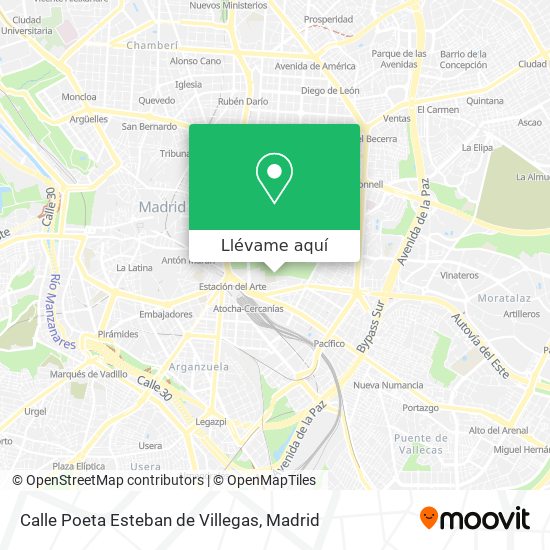 Mapa Calle Poeta Esteban de Villegas