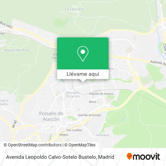 Mapa Avenida Leopoldo Calvo-Sotelo Bustelo