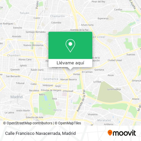Mapa Calle Francisco Navacerrada