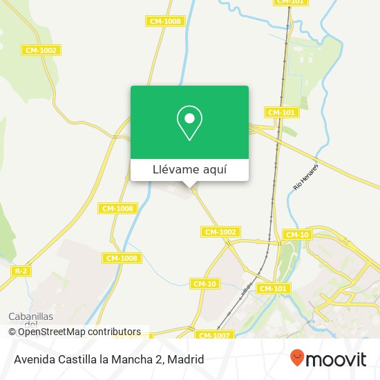 Mapa Avenida Castilla la Mancha 2