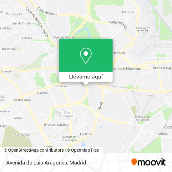 Mapa Avenida de Luis Aragones