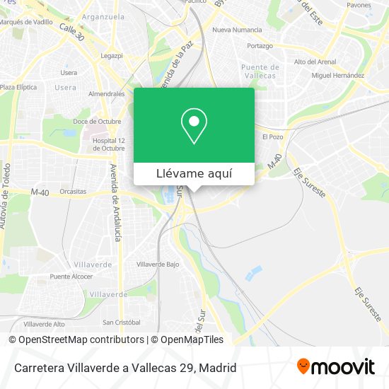 Mapa Carretera Villaverde a Vallecas 29