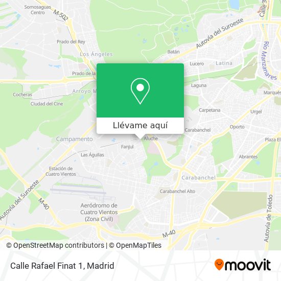 Mapa Calle Rafael Finat 1