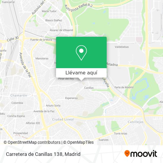 Mapa Carretera de Canillas 138