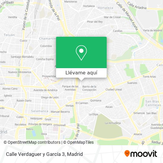 Mapa Calle Verdaguer y García 3