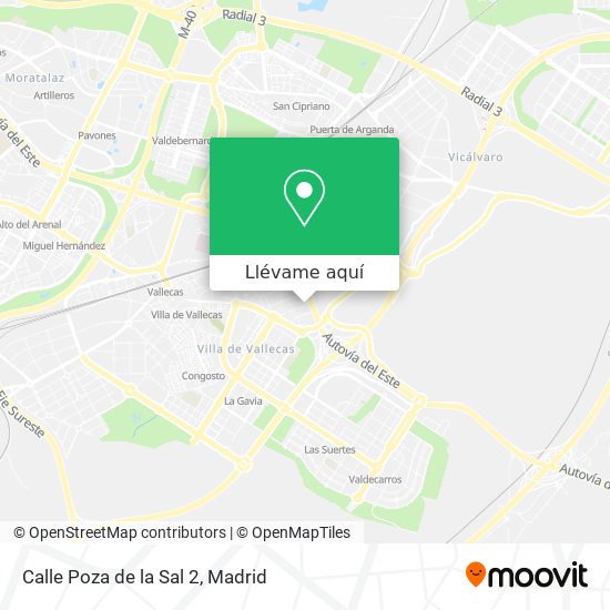 Mapa Calle Poza de la Sal 2