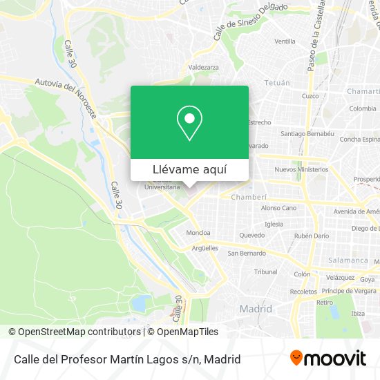 Mapa Calle del Profesor Martín Lagos s / n