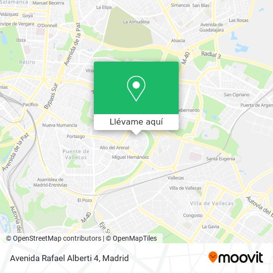 Mapa Avenida Rafael Alberti 4