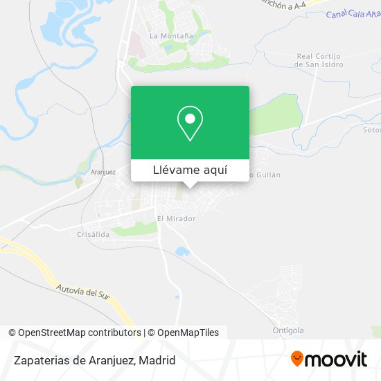 Mapa Zapaterias de Aranjuez