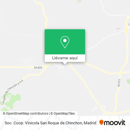 Mapa Soc. Coop. Vinicola San Roque de Chinchon