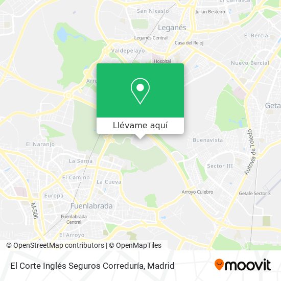 Mapa El Corte Inglés Seguros Correduría