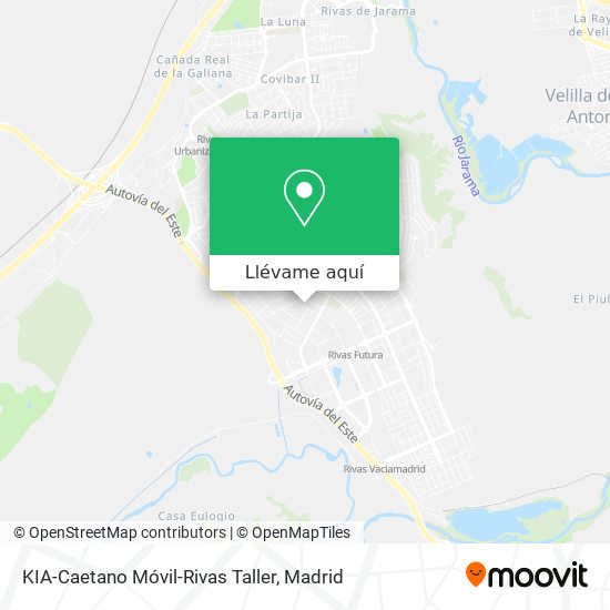 Mapa KIA-Caetano Móvil-Rivas Taller