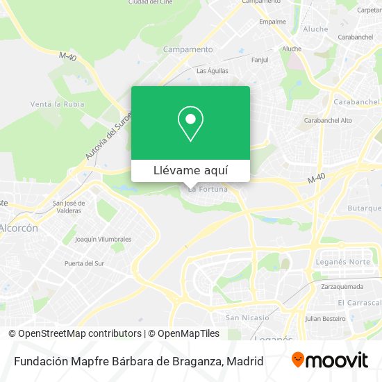 Mapa Fundación Mapfre Bárbara de Braganza