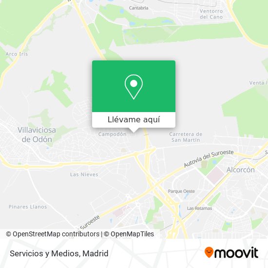 Mapa Servicios y Medios