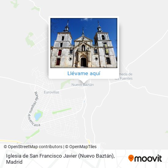 Mapa Iglesia de San Francisco Javier (Nuevo Baztán)