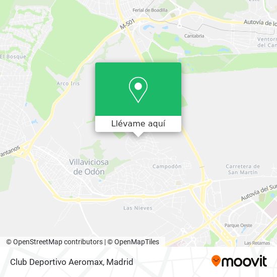 Mapa Club Deportivo Aeromax