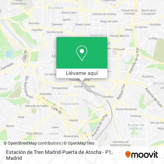 Mapa Estación de Tren Madrid-Puerta de Atocha - P1