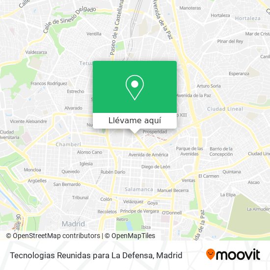 Mapa Tecnologias Reunidas para La Defensa