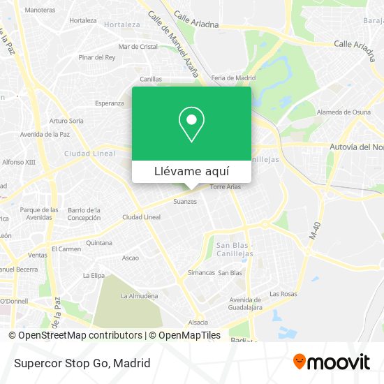 Mapa Supercor Stop Go