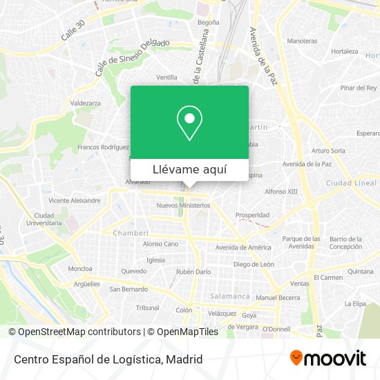 Mapa Centro Español de Logística