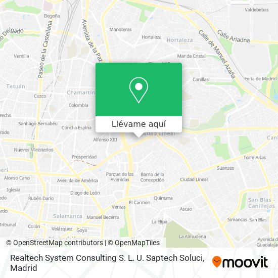 Mapa Realtech System Consulting S. L. U. Saptech Soluci