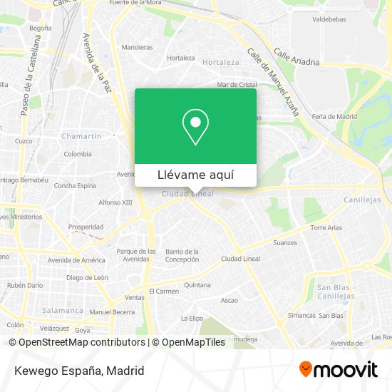 Mapa Kewego España