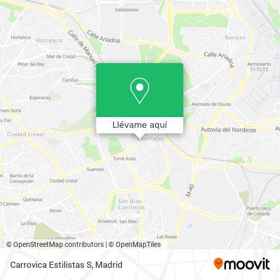 Mapa Carrovica Estilistas S