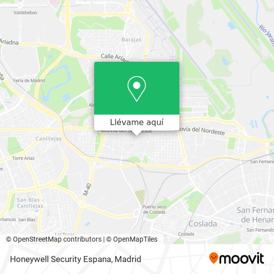 Mapa Honeywell Security Espana