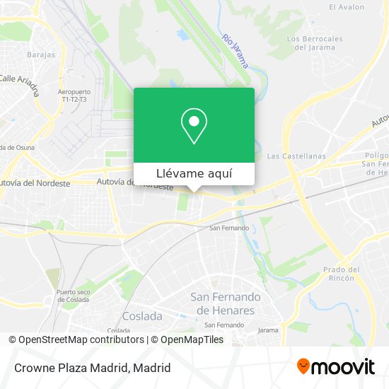 Mapa Crowne Plaza Madrid