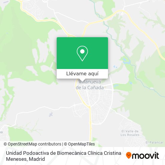 Mapa Unidad Podoactiva de Biomecànica Clínica Cristina Meneses
