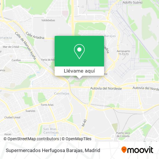 Mapa Supermercados Herfugosa Barajas