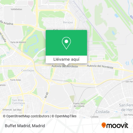 Mapa Buffet Madrid
