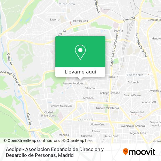 Mapa Aedipe - Asociacion Española de Direccion y Desarollo de Personas