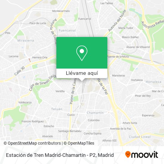 Mapa Estación de Tren Madrid-Chamartín - P2