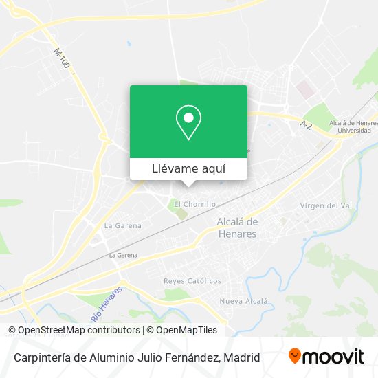 Mapa Carpintería de Aluminio Julio Fernández