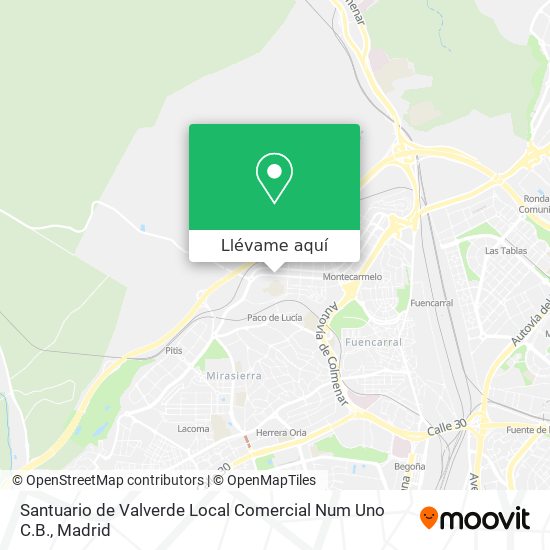 Mapa Santuario de Valverde Local Comercial Num Uno C.B.