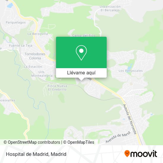 Mapa Hospital de Madrid