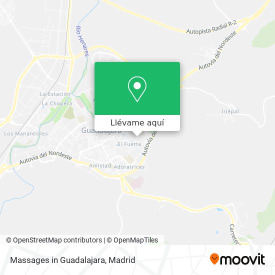 Mapa Massages in Guadalajara