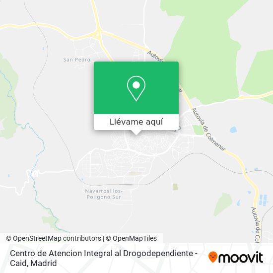 Mapa Centro de Atencion Integral al Drogodependiente - Caid