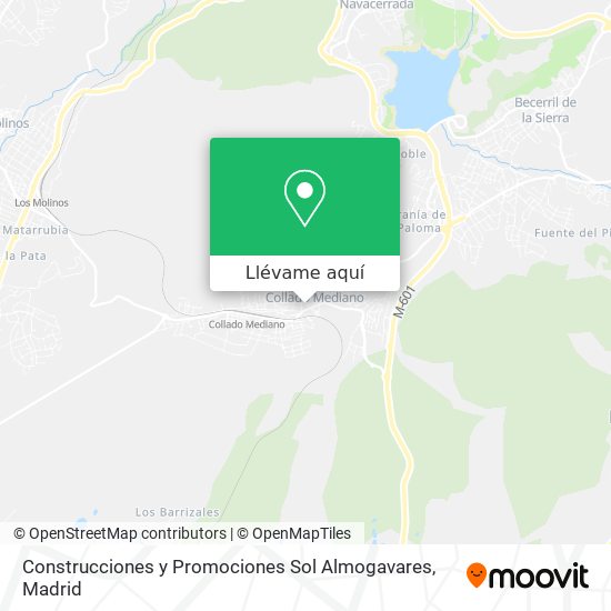 Mapa Construcciones y Promociones Sol Almogavares