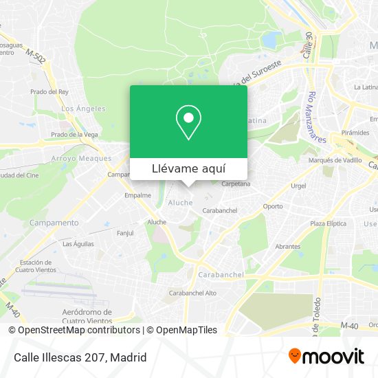 Mapa Calle Illescas 207