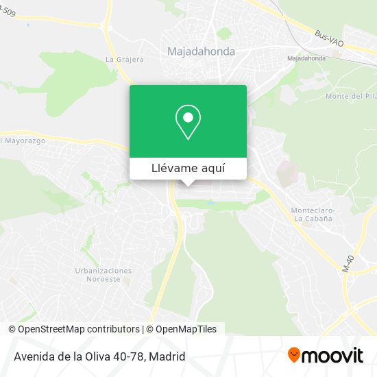 Mapa Avenida de la Oliva 40-78
