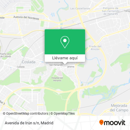 Mapa Avenida de Irún s/n